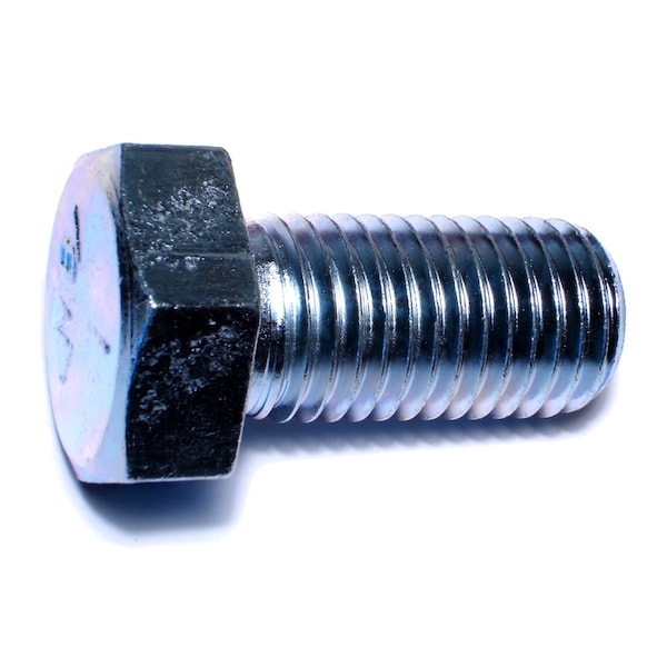 Midwest Fastener Grade 5, 1"-8 Hex Head Cap Screw, Zinc Plated Steel, 2 in L, 5 PK 53429 - main